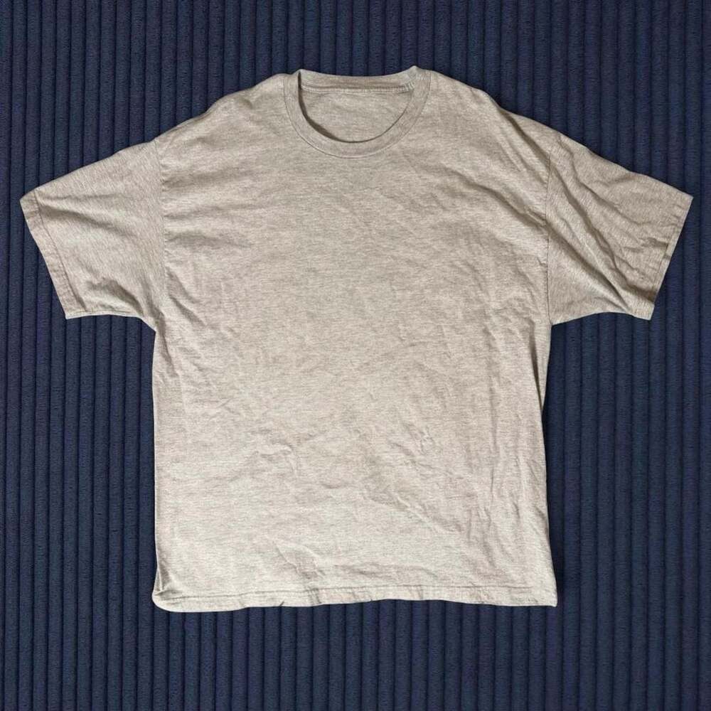 Unbranded Heather Grey Soft Blank Tee Shirt